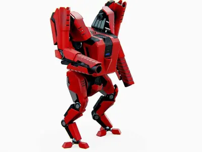 BATTLE DROID ONYX-5   Rigged for Unreal Engine - Unity - MIXAMO  3D model