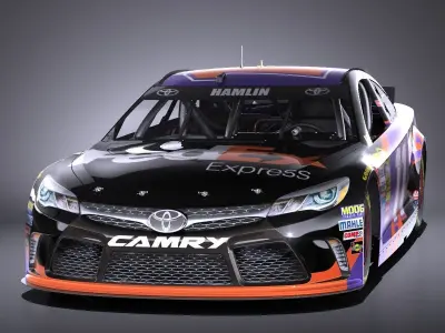 Nascar Toyota Camry FedEx Denny Hamlin 2017 VRAY 3D model