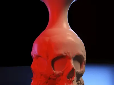 Skull Vase 3D print model