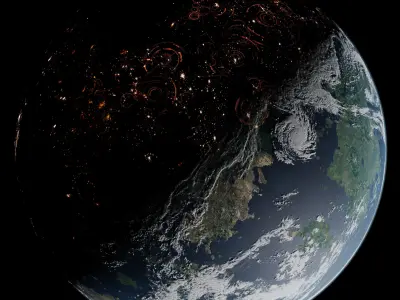 Terran Planet 10 - 4k Free 3D model