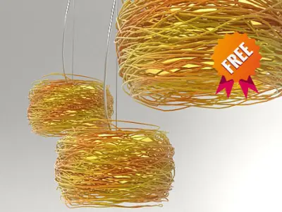 Light hanging nest ANGO Free 3D model