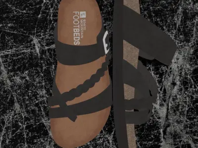 WHITE MOUNTAIN FOOTBET 3D SANDALS 3D model