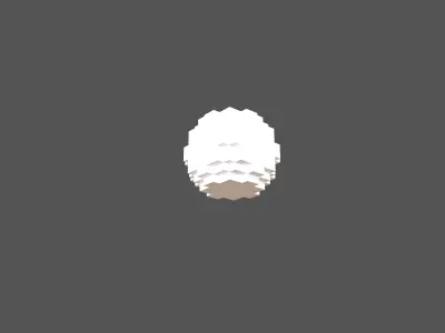 Table Tennis Ball v1 002 Low-poly 3D model