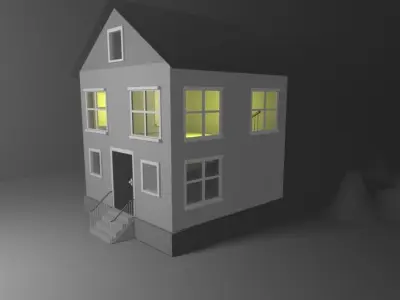 House Low Poly 3d Model Free 3D model