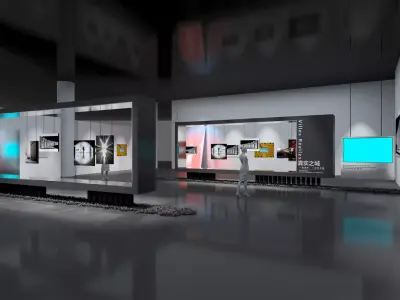 exhibition hall 3D model