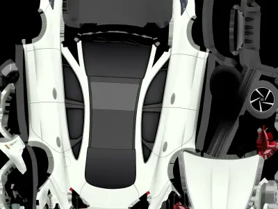 HYUNDAI SONATA LOWPOLY Low-poly 3D model