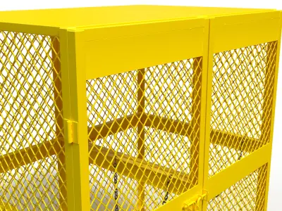 3D model of a box for a gas cylinder 3D model