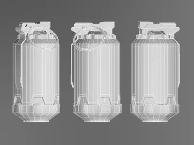 Unreal Engine Ready - SciFi Grenade Low-poly 3D model