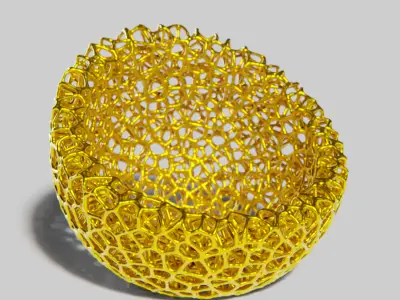 Voronoi Storage Bowl 3D print model