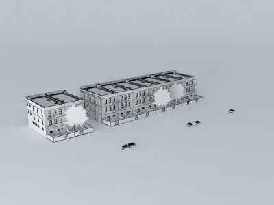 Brooklyn Street (With Apartments) Free 3D model