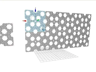 Arabic Decorative Pattern T2 Low-poly 3D model