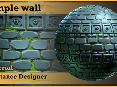temple wall - VOL 01 - Stylized Texture