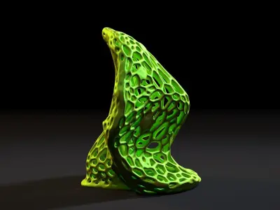 Alien mushroom plant 3D print model