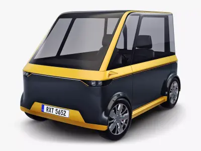 Generic Compact City Car v 1 3D model