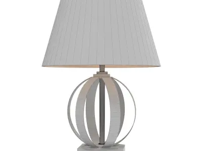 Visual Comfort Metal Banded table lamp 3D model