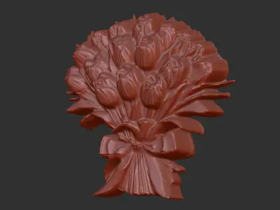 Tulip flower cnc  3D print model