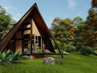 CABIN FOREST 3D model