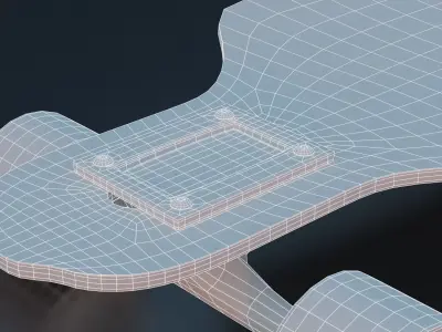  Longboard Skate Mesh Low-poly 3D model