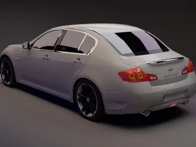 Infiniti G37 Low-poly 3D model