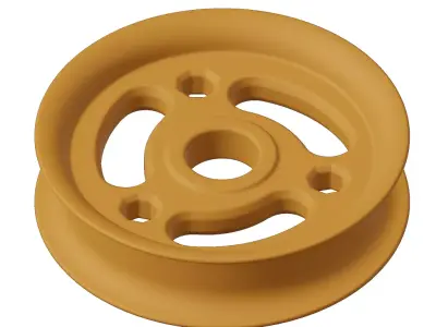 Plastic Toddler Tricycle Wheel Rim 3D model
