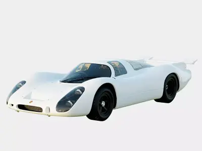 Porsche 908 LH 1969 No Livery Low-poly 3D model