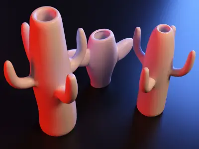 Vase Cactus 3D print model