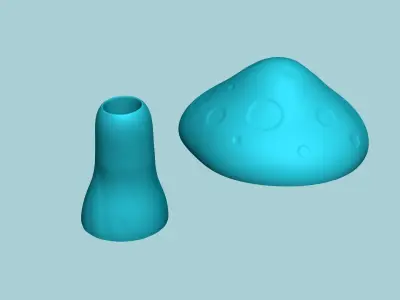 Garden Mushroom Secret Key Hide STL - Outdoor Decor 3D print model