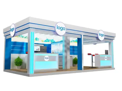 Booth Exhibition Stand a478a 3D model