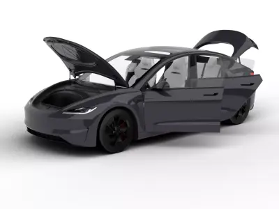 Tesla Model 3 Perfomance 2024 HQ 3d model 3D model