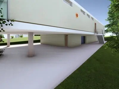 Modern House Plan  3D model