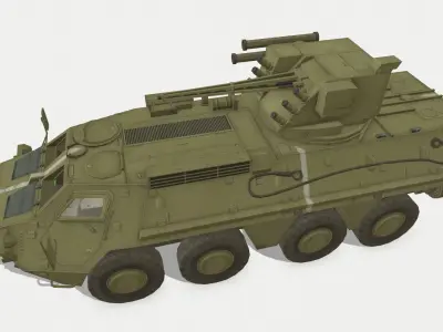 BTR-4E Low-poly 3D model