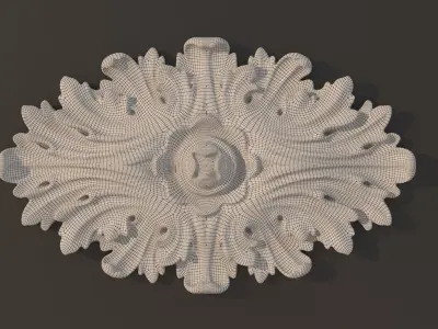 Carved decor 3 3D model purchase