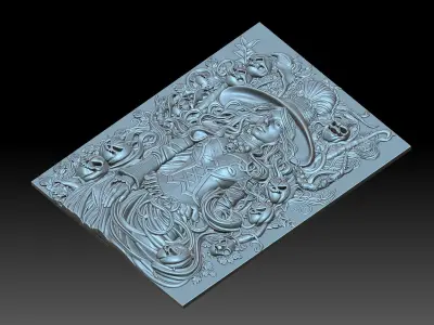 Witch 3D print model