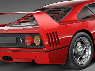 Ferrari F40 1987-1992 3D model
