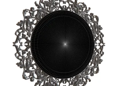 Ornamental Mirror 02 3D model