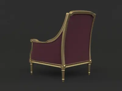 Classic Armchair 3D model