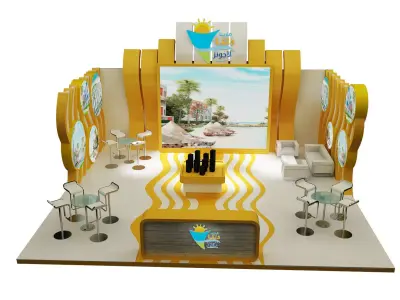 Booth Exhibition Stand a163 3D model