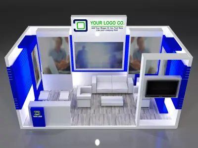 Booth Exhibition Stand a320 3D model