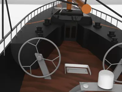 Racing Yacht 3D model