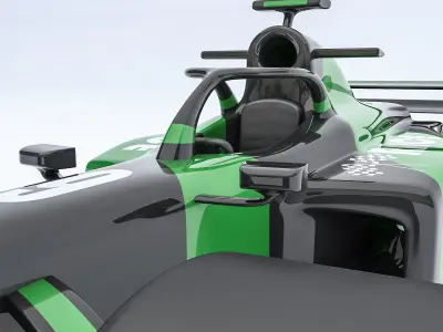 Formula 1 car model 05 Low-poly 3D model