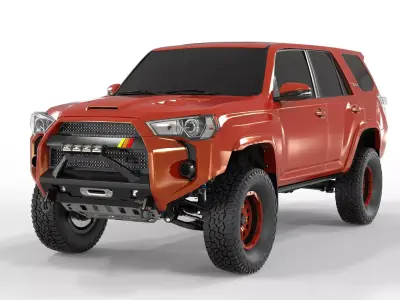 Toyota 4runner 2018 Rally Edition 3D model