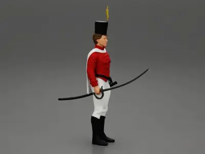 nutcracker man with and without sword 3D print model