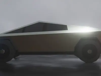 Tesla Cybertruck  Low-poly 3D model