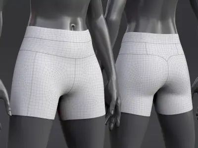 Nike PRO Womens Shorts 3D model