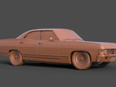 Chevrolet Impala 1967 3D print model