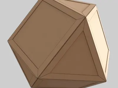 Glass Table 07 Low-poly 3D model
