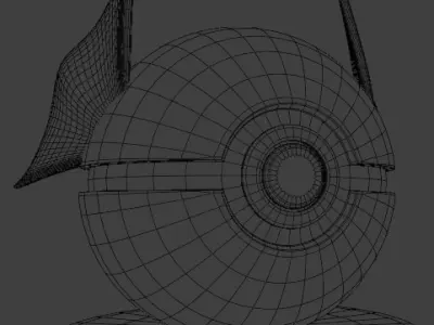 Legendary PokeBall 3D Model Glossy Stylized Collectiblei Low-poly 3D model