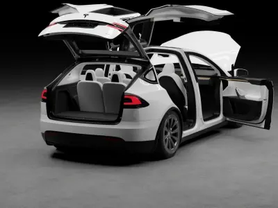 Tesla Model X Plaid 3D model