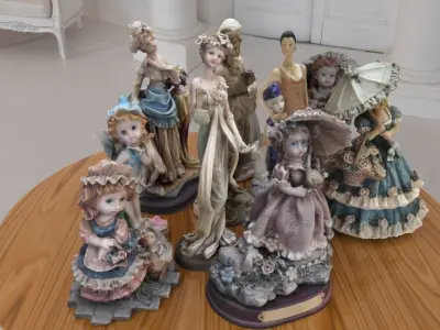 Ceramic Statue Ornaments pack 3D model