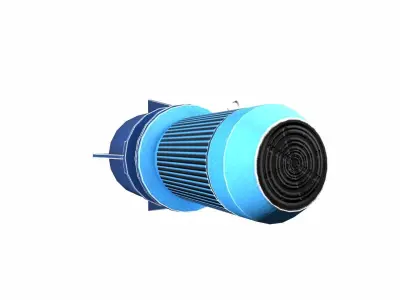 Motor Lowpoly Low-poly 3D model